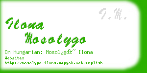 ilona mosolygo business card